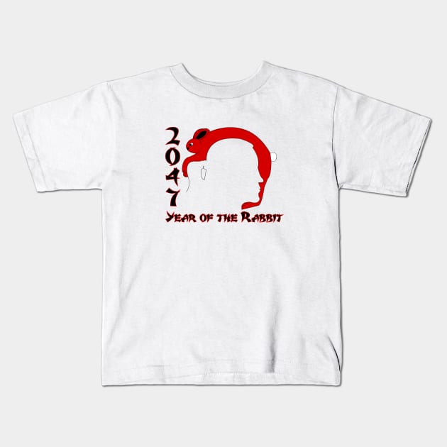 Year of the Rabbit Kids T-Shirt by traditionation